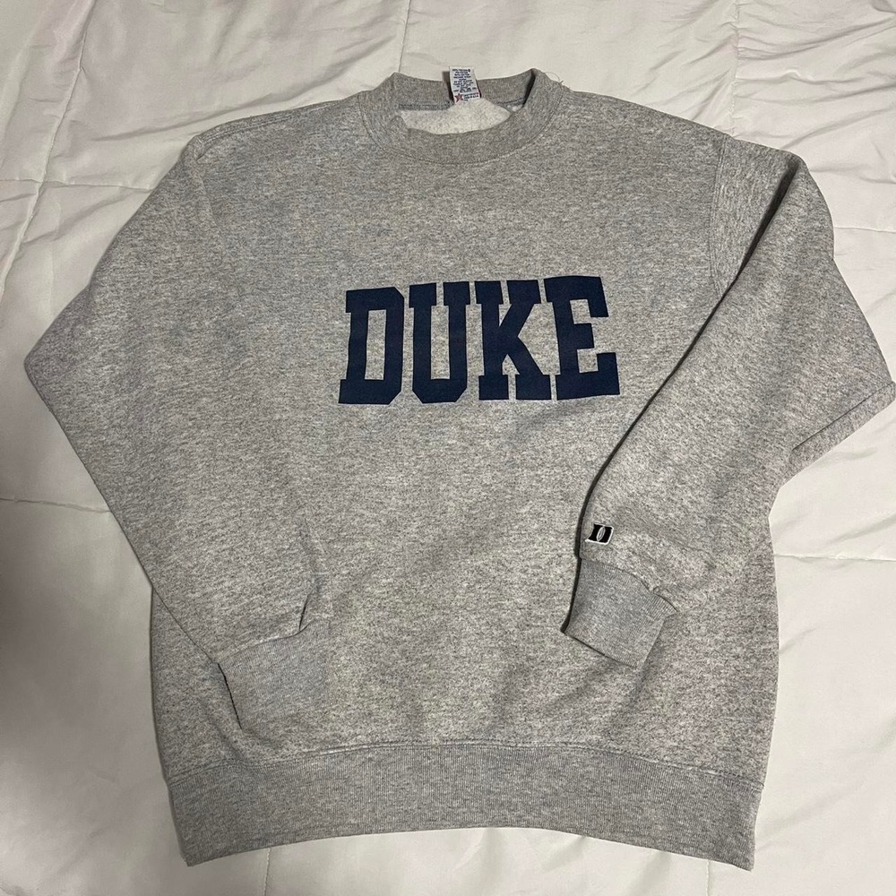 Vintage 90s Boxy Duke Crewneck Gray XL